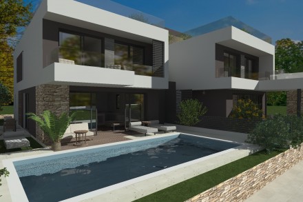 CONTESSA 5; Modern terraced house with swimming pool